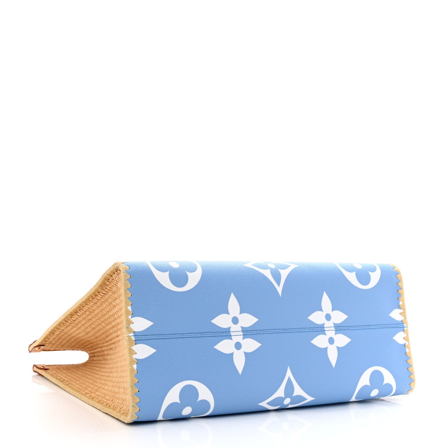 Monogram Giant Raffia Mykonos By The Pool Onthego GM Blue