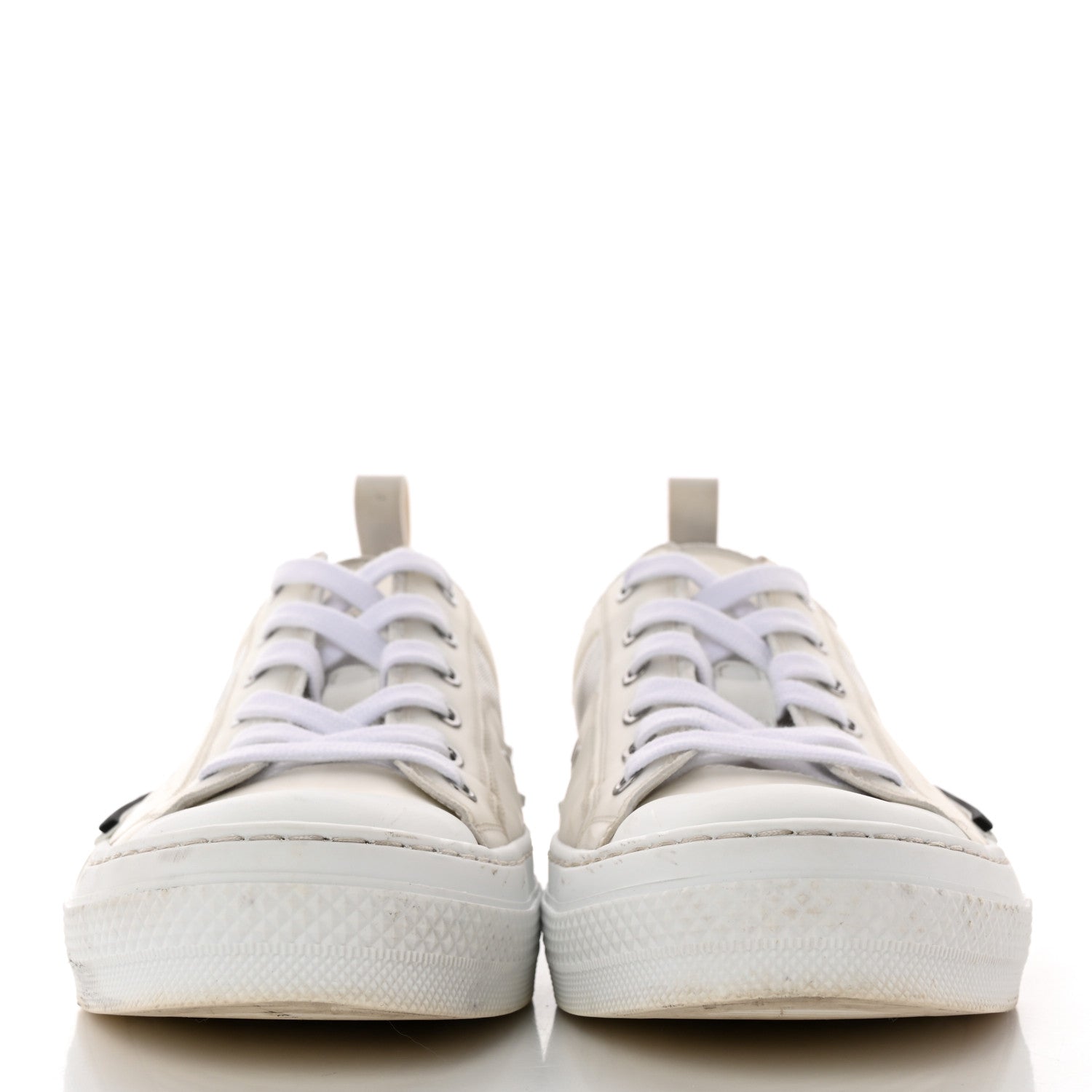 Christian Dior Technical Canvas Oblique Mens B23 Low Top Sneaker 42 White 2 of 17