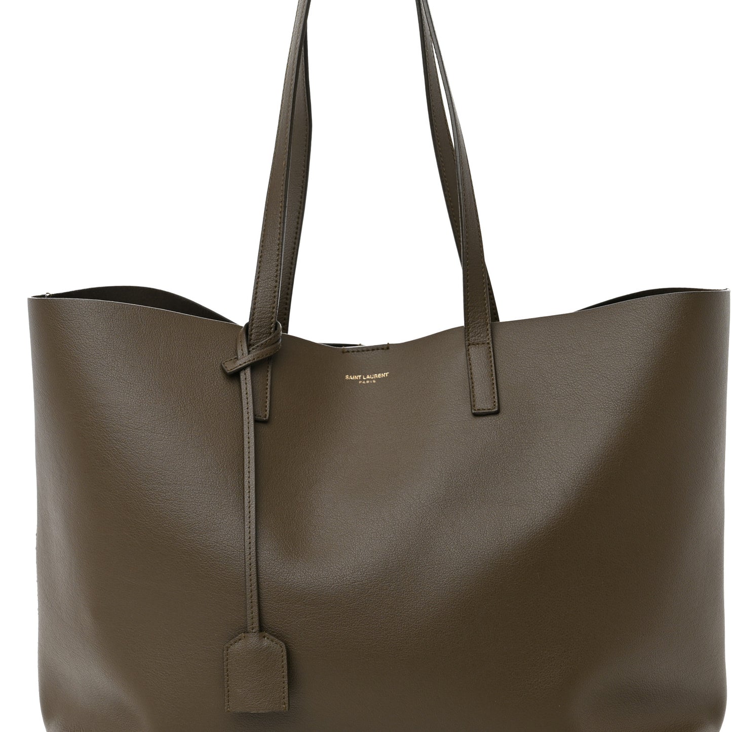 Calfskin Large Shopping Tote Kaki