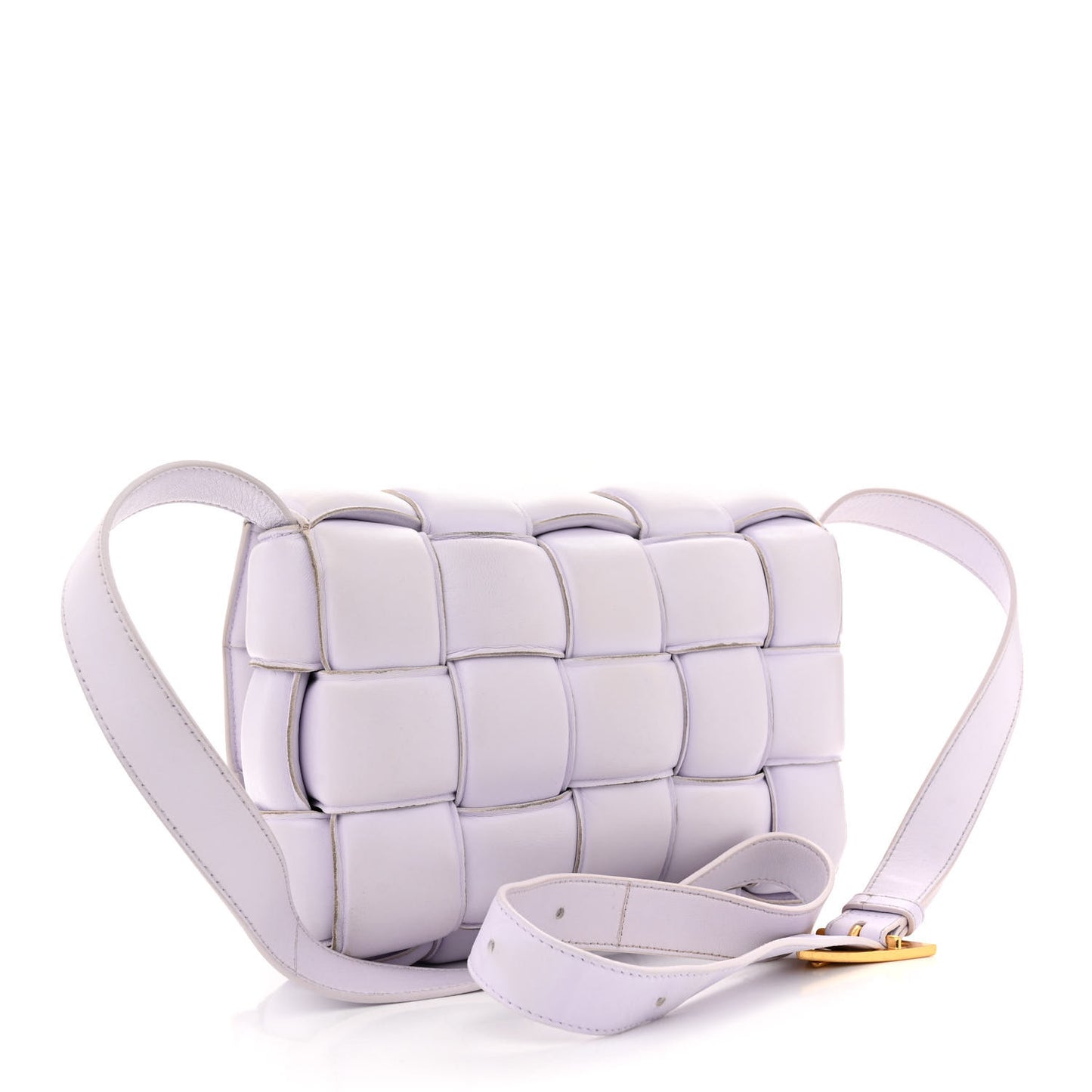 Nappa Maxi Intreccio Padded Cassette Crossbody Bag Mirth Washed