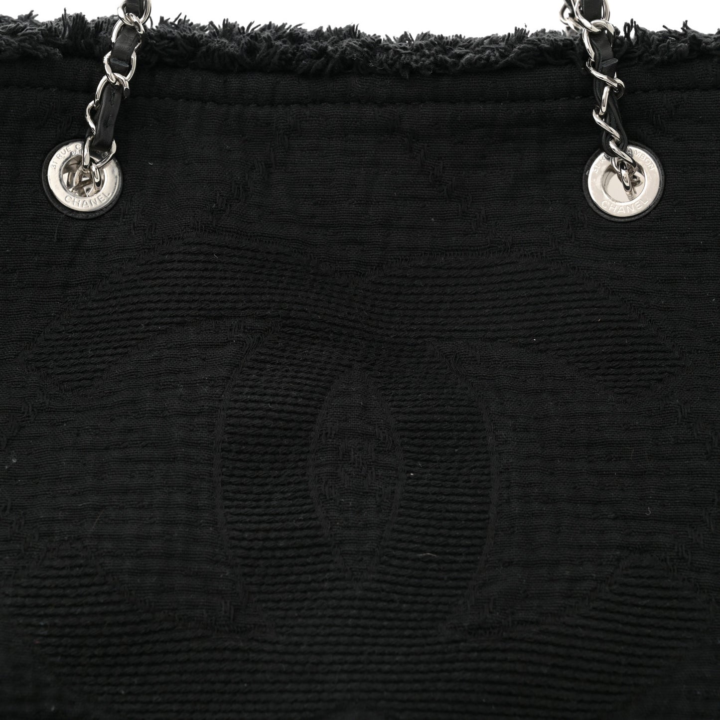 Canvas Small Double Face Tote Black
