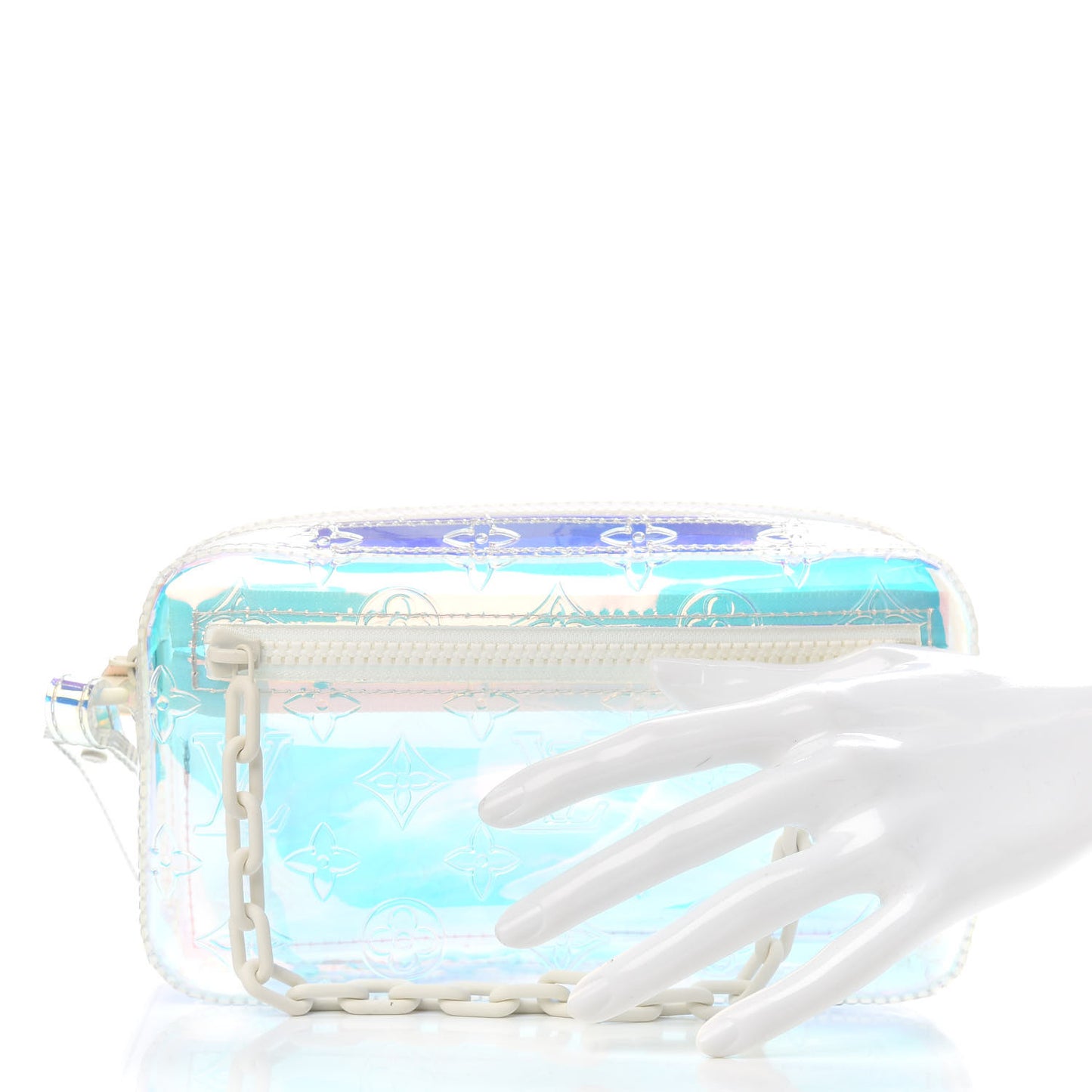 PVC Monogram Pochette Volga Iridescent Prism