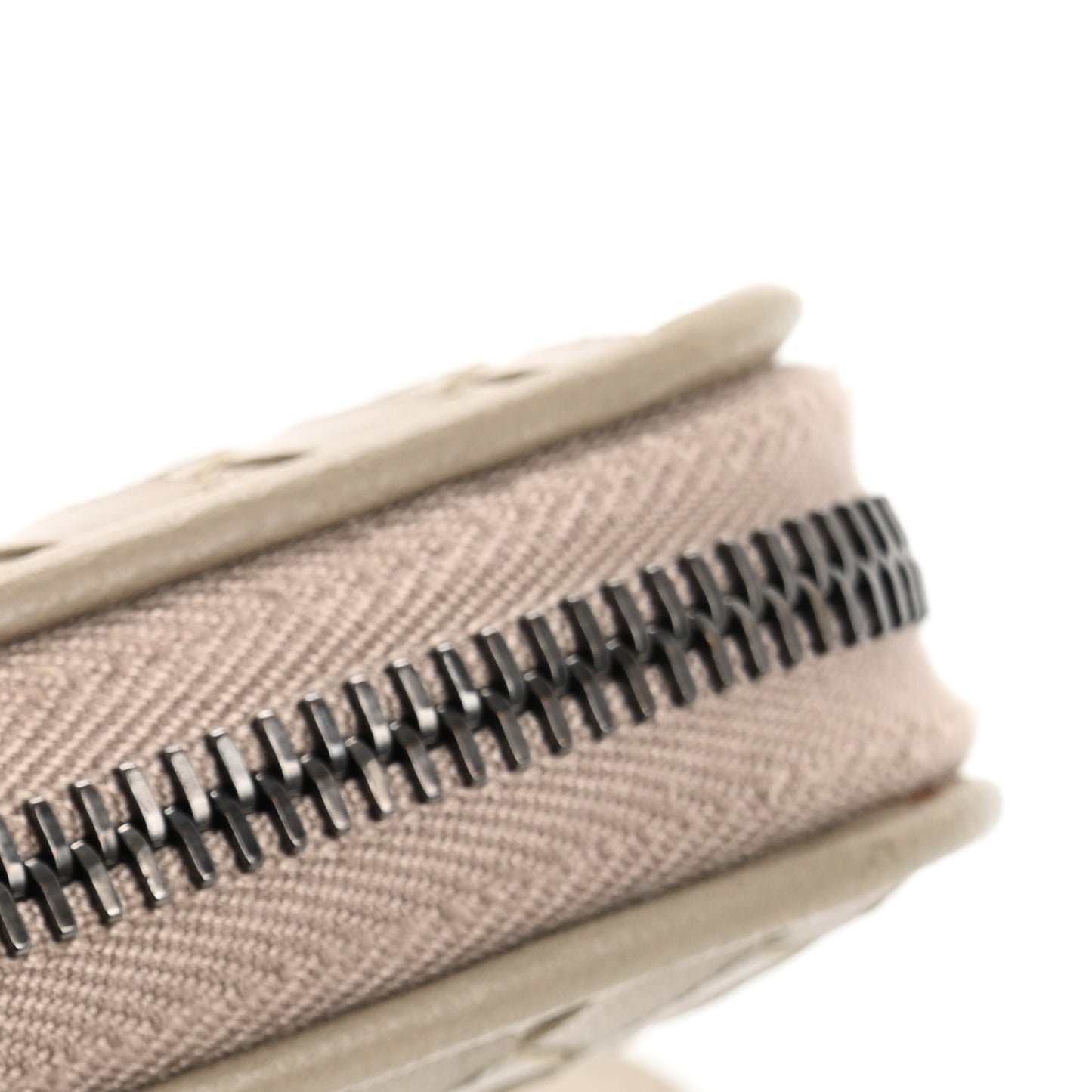 Nappa Intrecciato Zip Around Wallet Fume