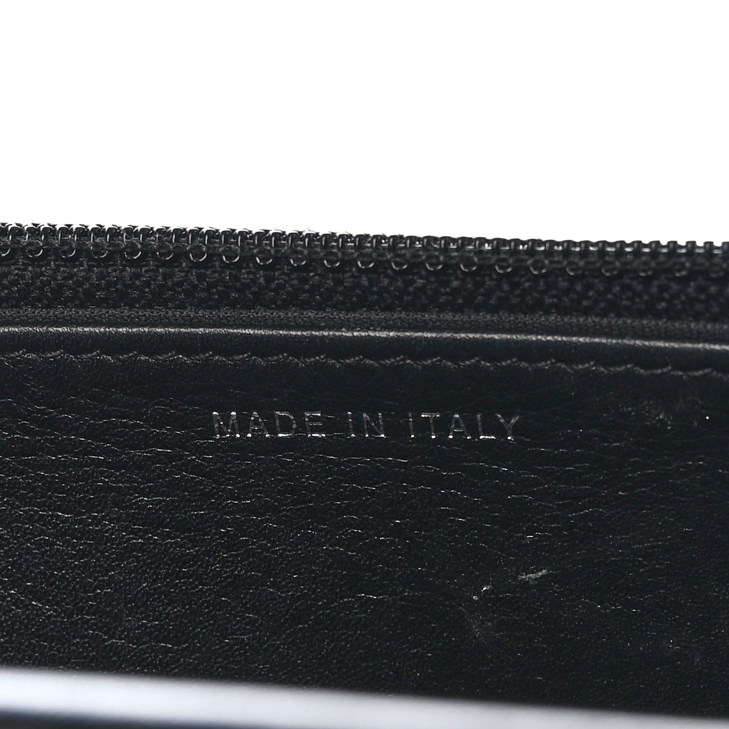 Calfskin Chain 20s Signe Wallet on Chain WOC Black