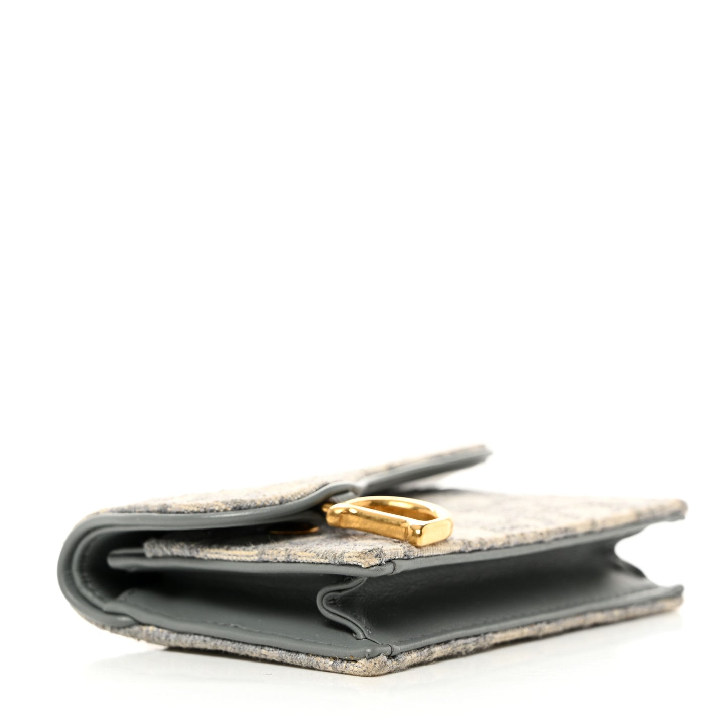 Oblique Saddle Card Holder Gray