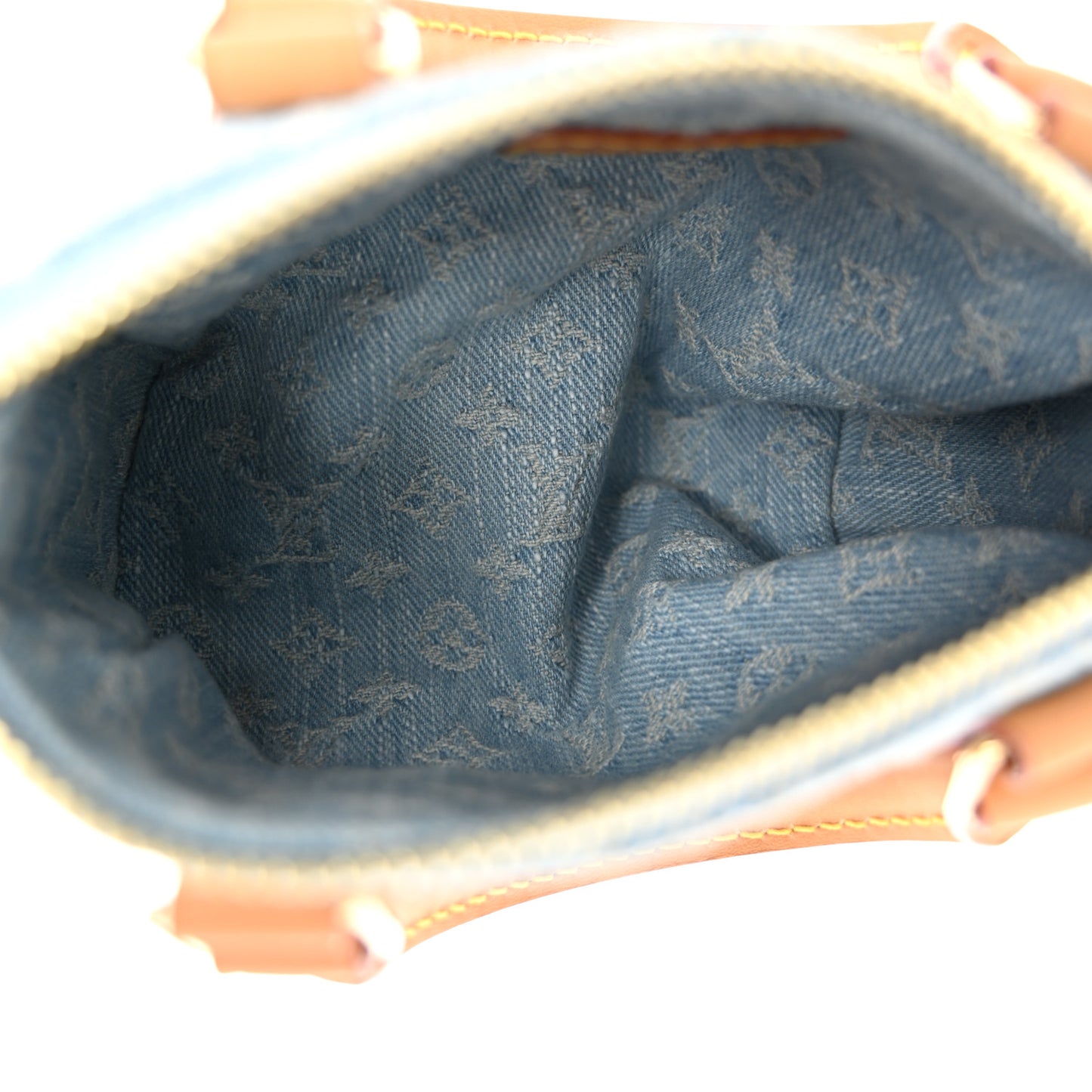Monogram Denim Nano Speedy Sky Blue