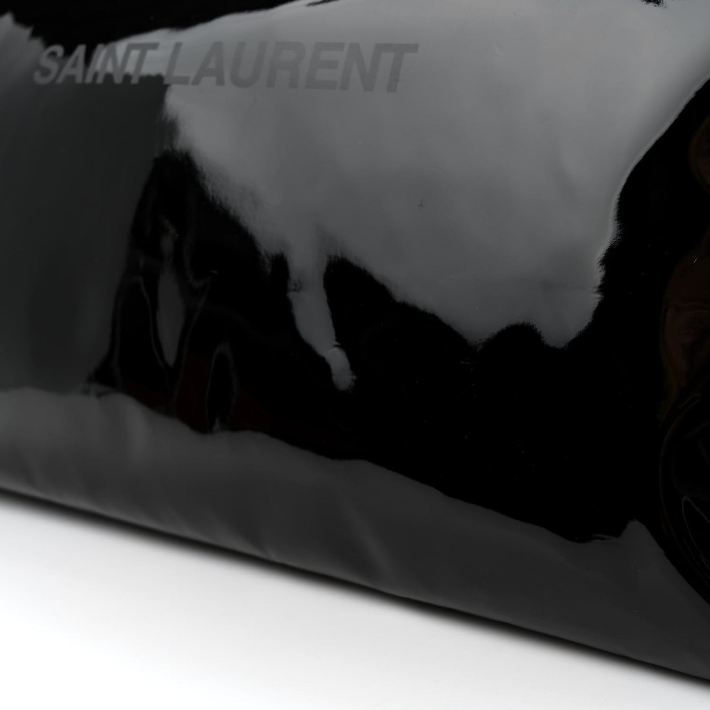 Patent Calfskin Rive Gauche Maxi Tote Black