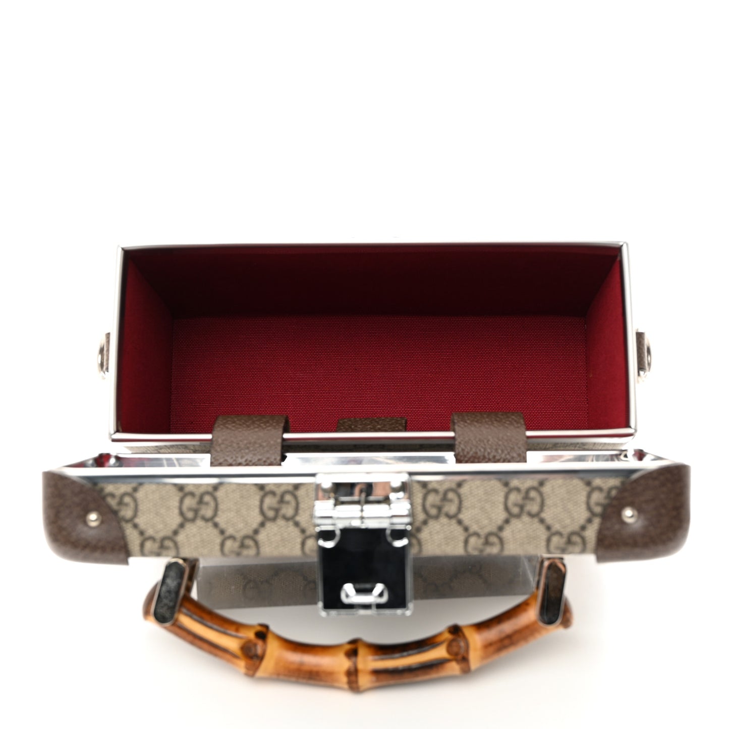 GG Supreme Monogram Globe-Trotter Beauty Case Brown