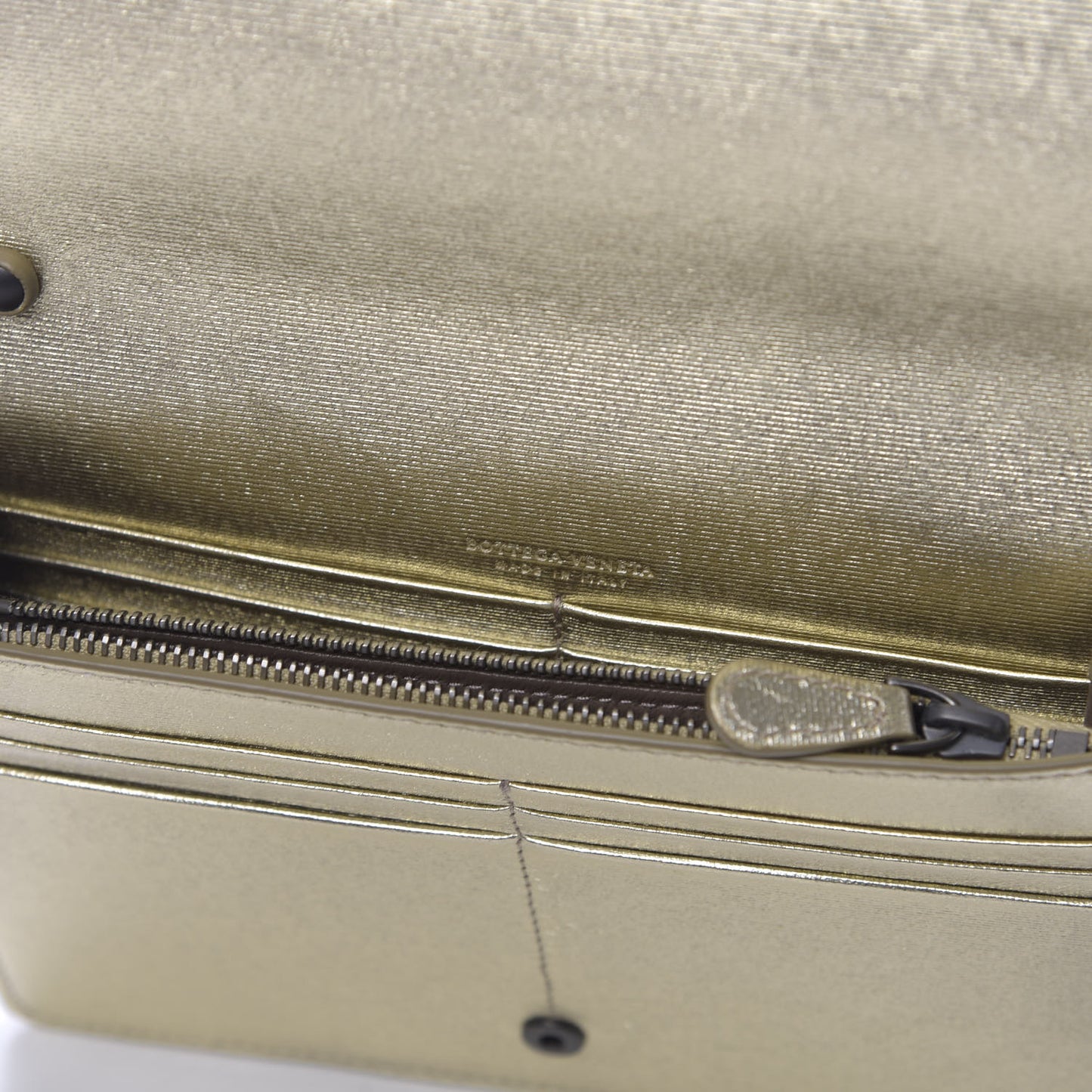 Metallic Intrecciato Grosgrain Montebello Crossbody Gold