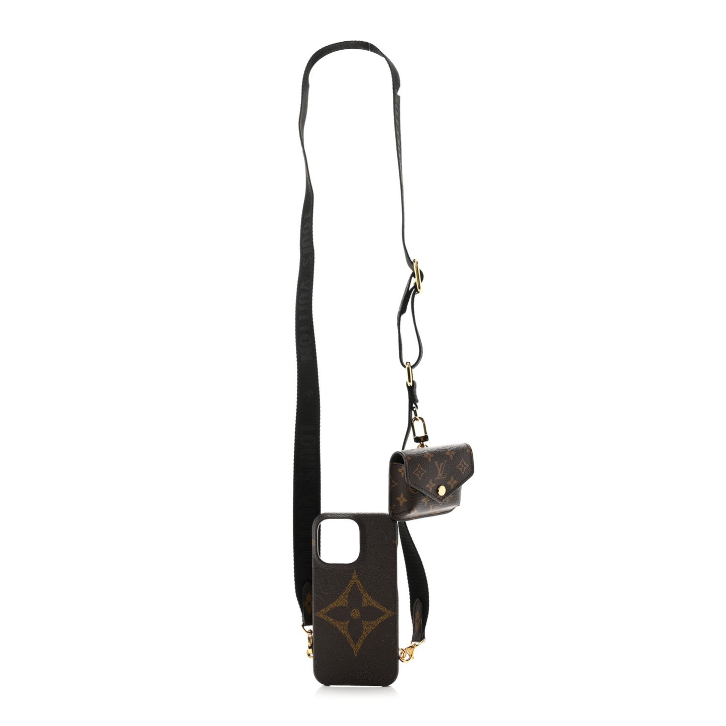 Monogram Bumper On Strap iPhone 13 Black