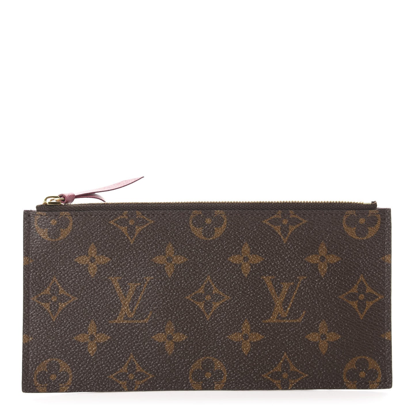 Monogram Felicie Chain Wallet Zippered Insert Fuchsia