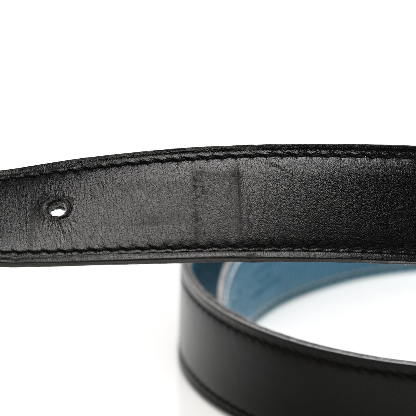 Box Togo 24mm Belt 75 Black Blue Jean