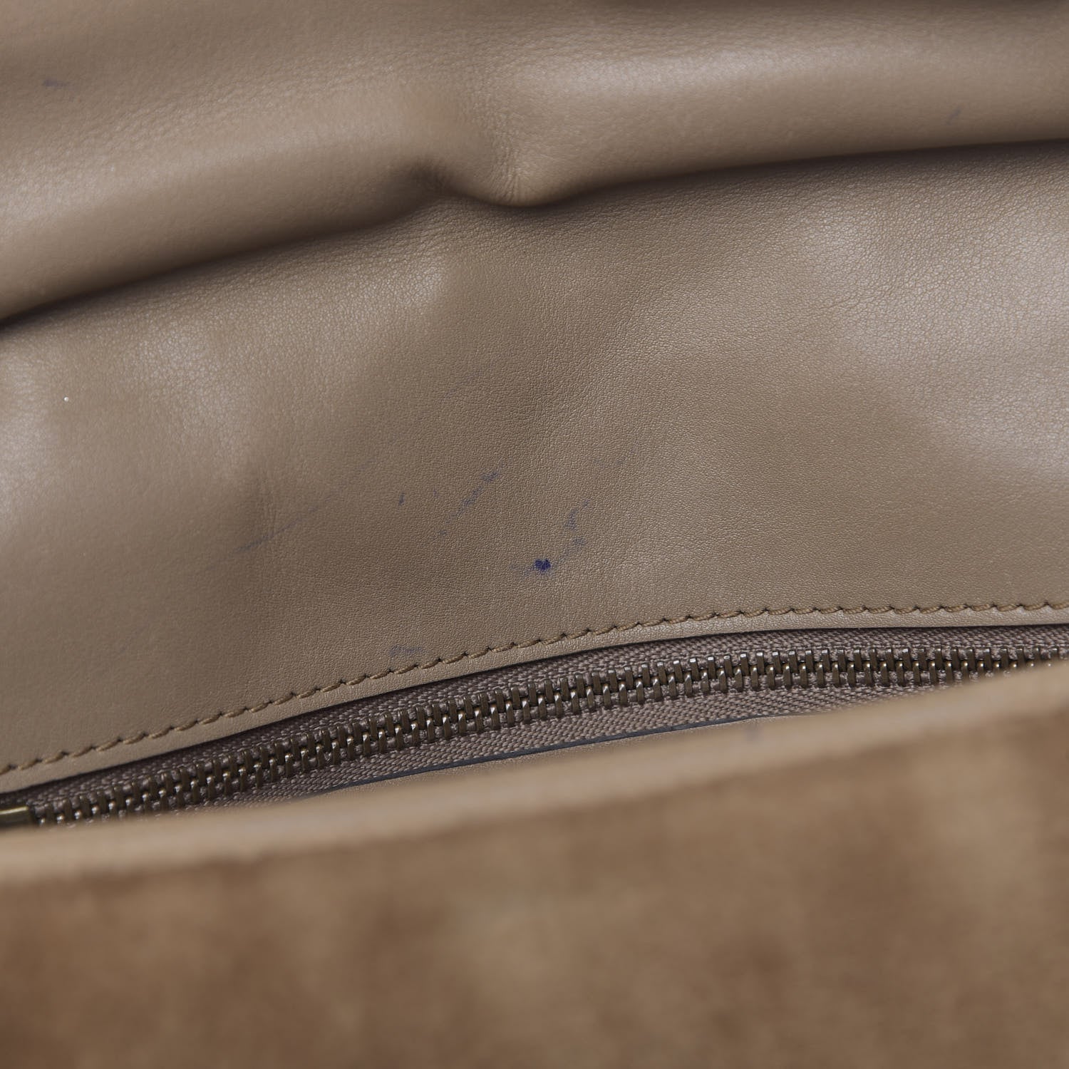 Gucci Velvet Matelasse Small GG Marmont Shoulder Bag Taupe 16 of 29