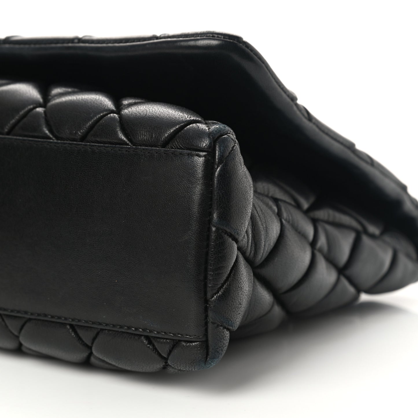 Lambskin Large New Bubble Flap Black