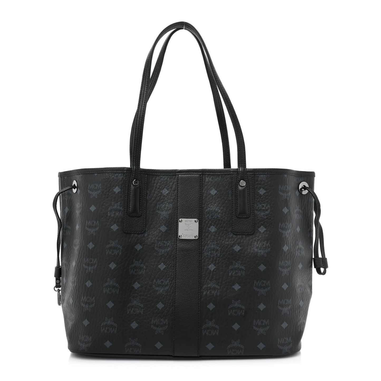 Visetos Medium Liz Reversible Shopper Tote Black
