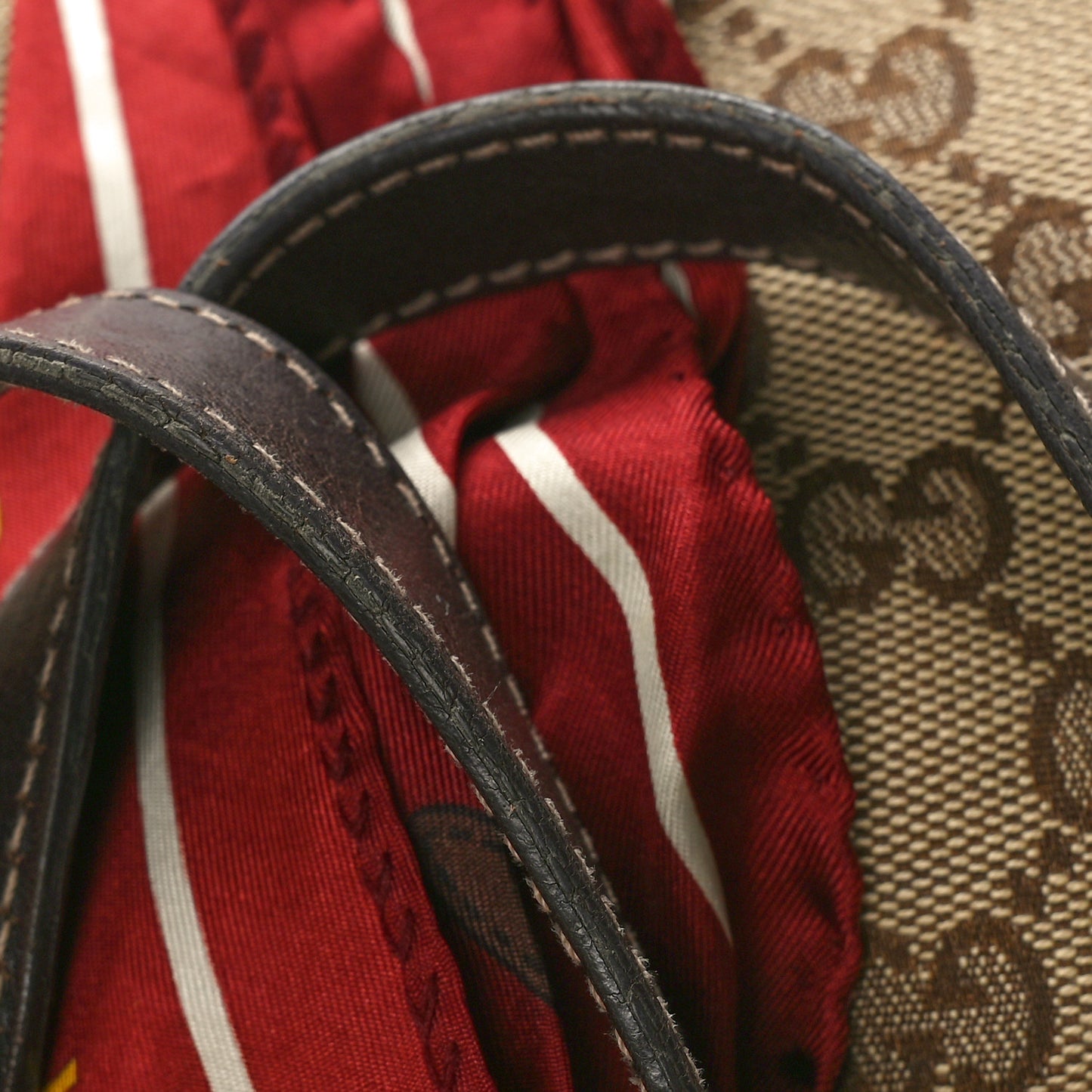 Monogram Medium Positano Tote Dark Brown