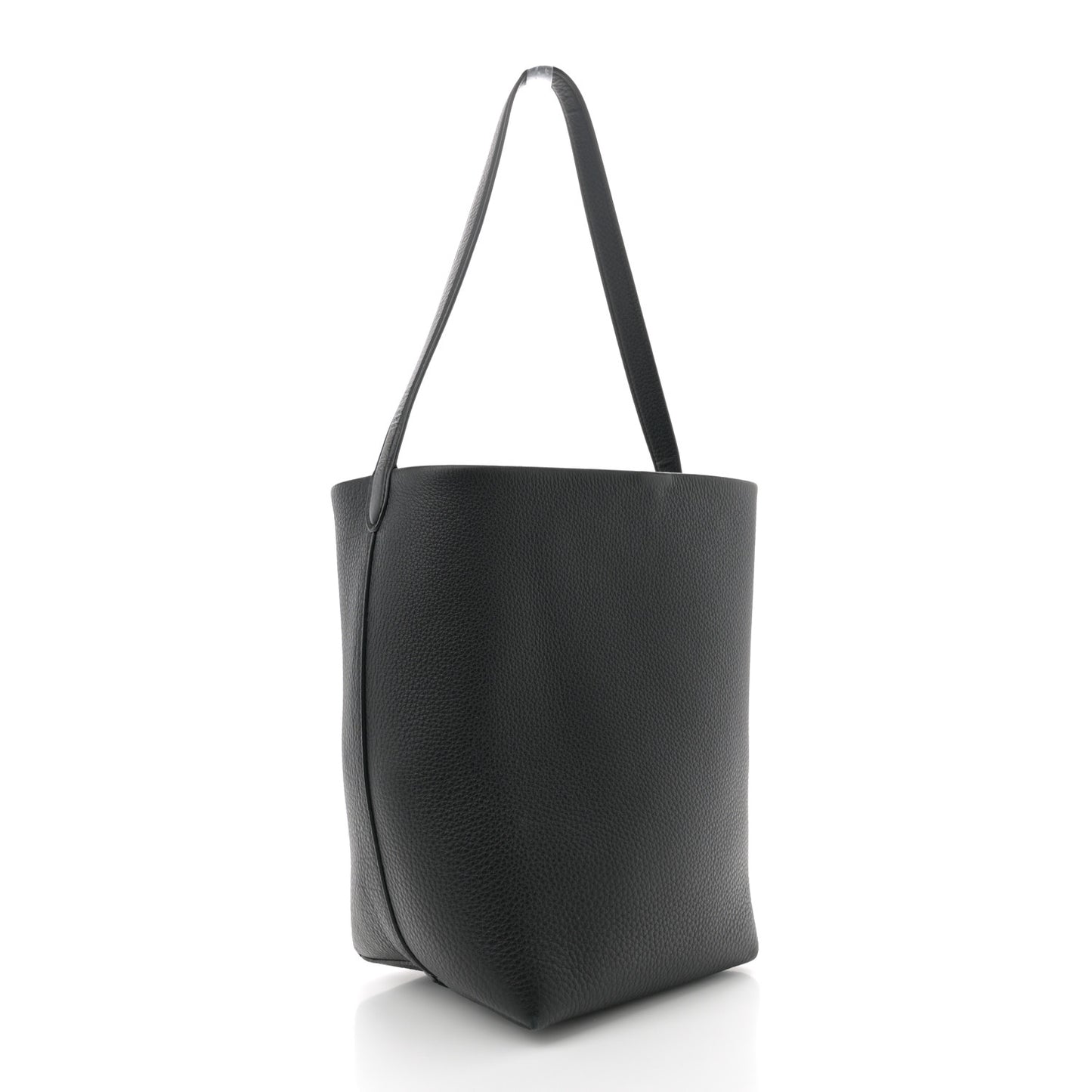 Grained Calfskin Medium N/S Park Tote Black