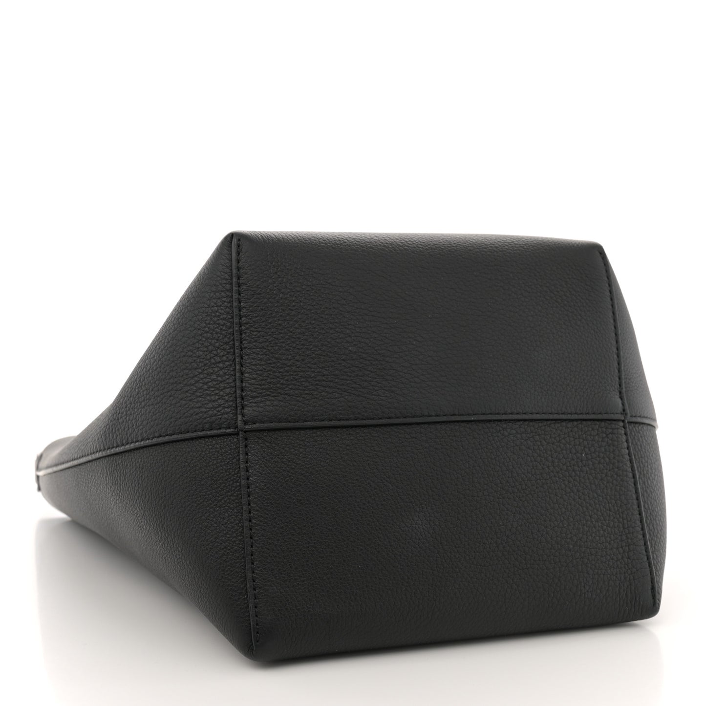 Grained Calfskin Medium N/S Park Tote Black