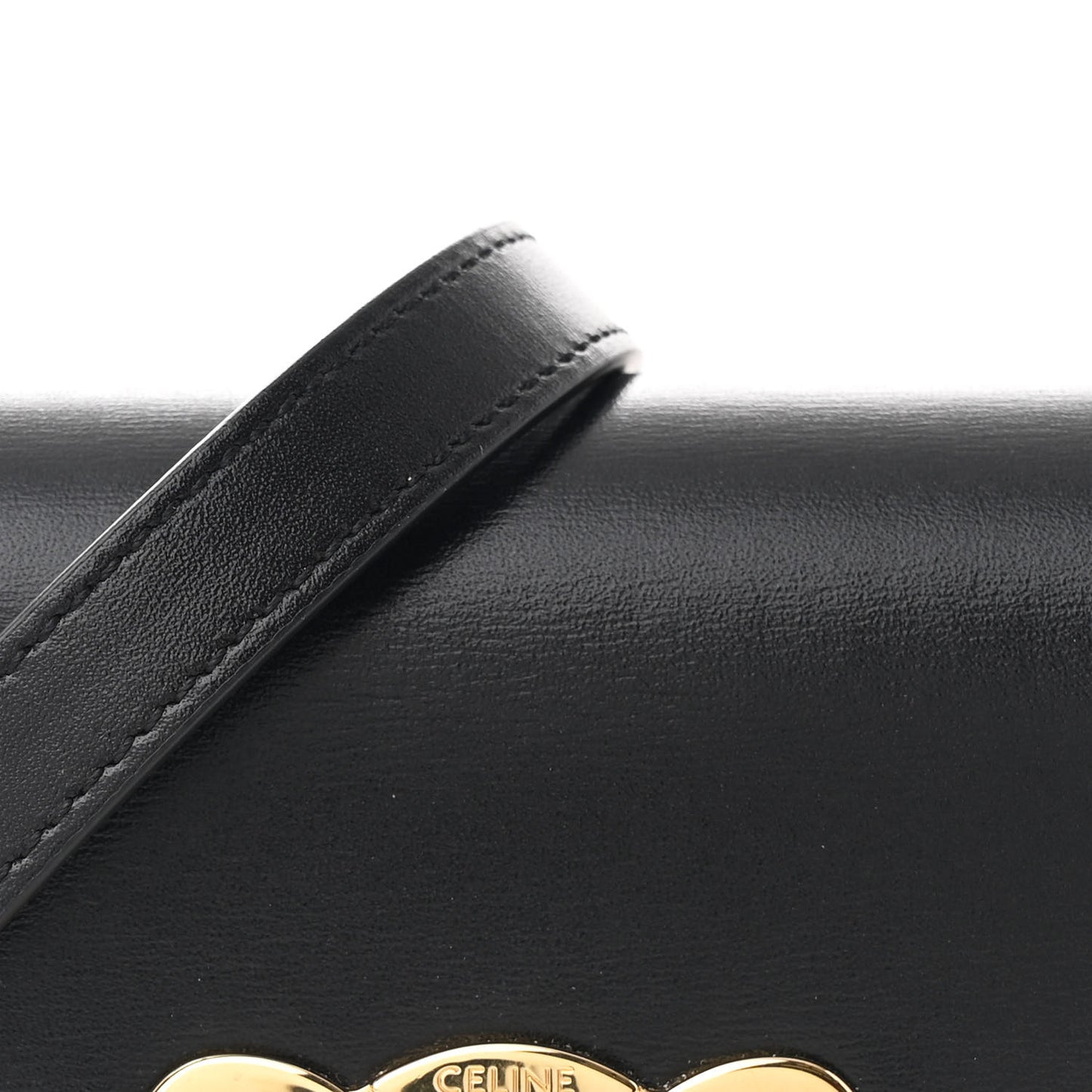 Shiny Calfskin Mini Triomphe Black