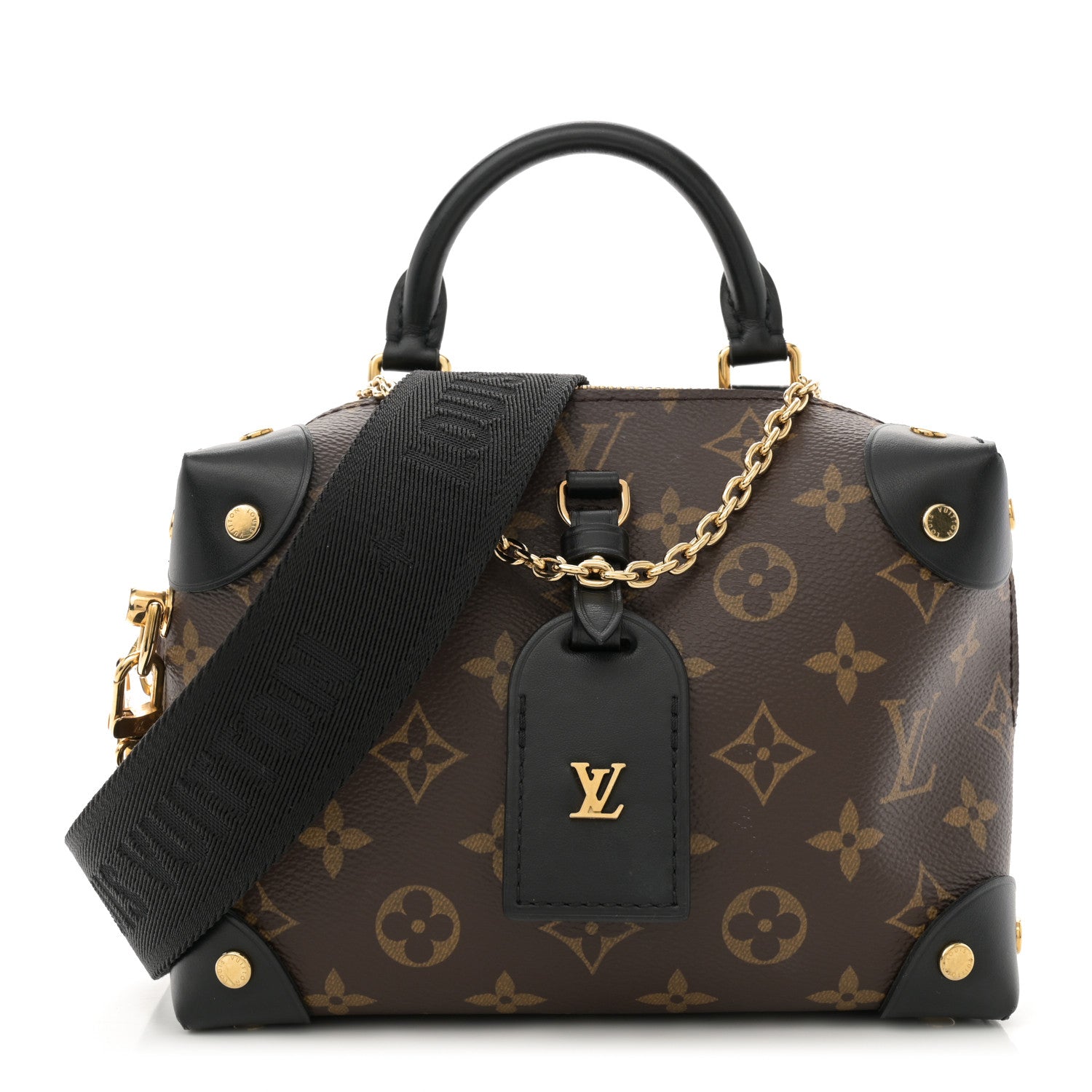 Louis Vuitton Monogram Petite Malle Souple Black 1 of 10