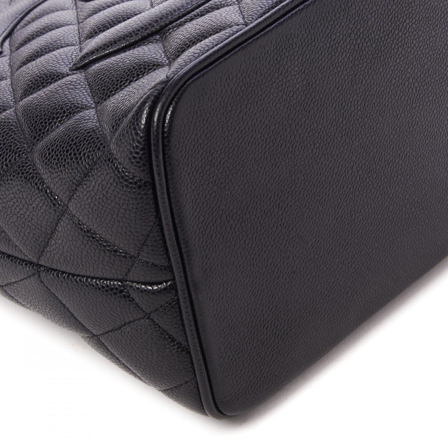 Caviar Quilted Medallion Tote Black