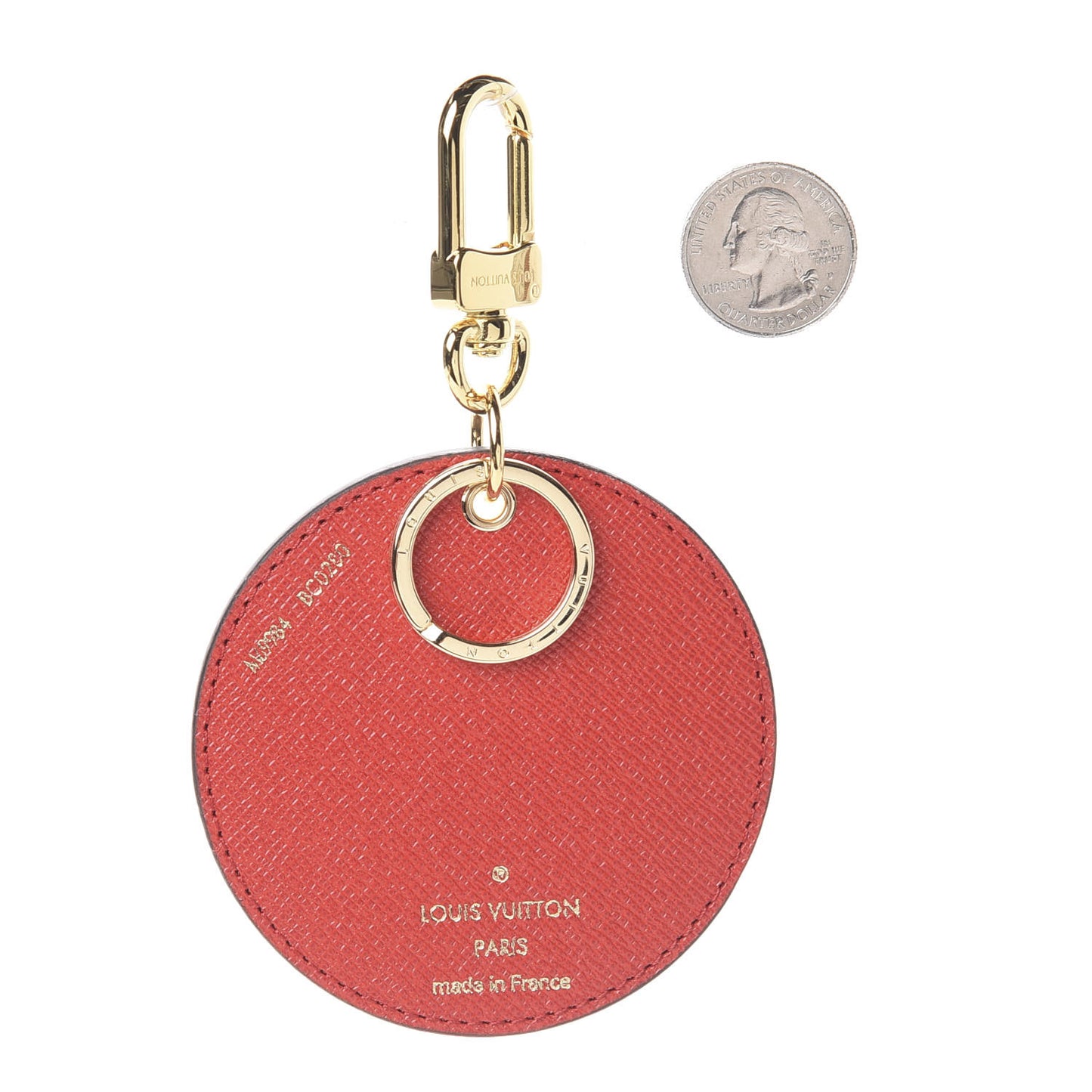 Monogram 2020 Christmas Animation Bumper Cars Bag Charm Key Ring Coquelicot