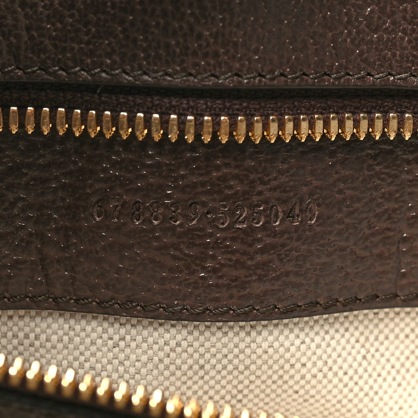 Monogram Jumbo GG Textured Dollar Calfskin Web Tote Bag Camel Ebony New Acero