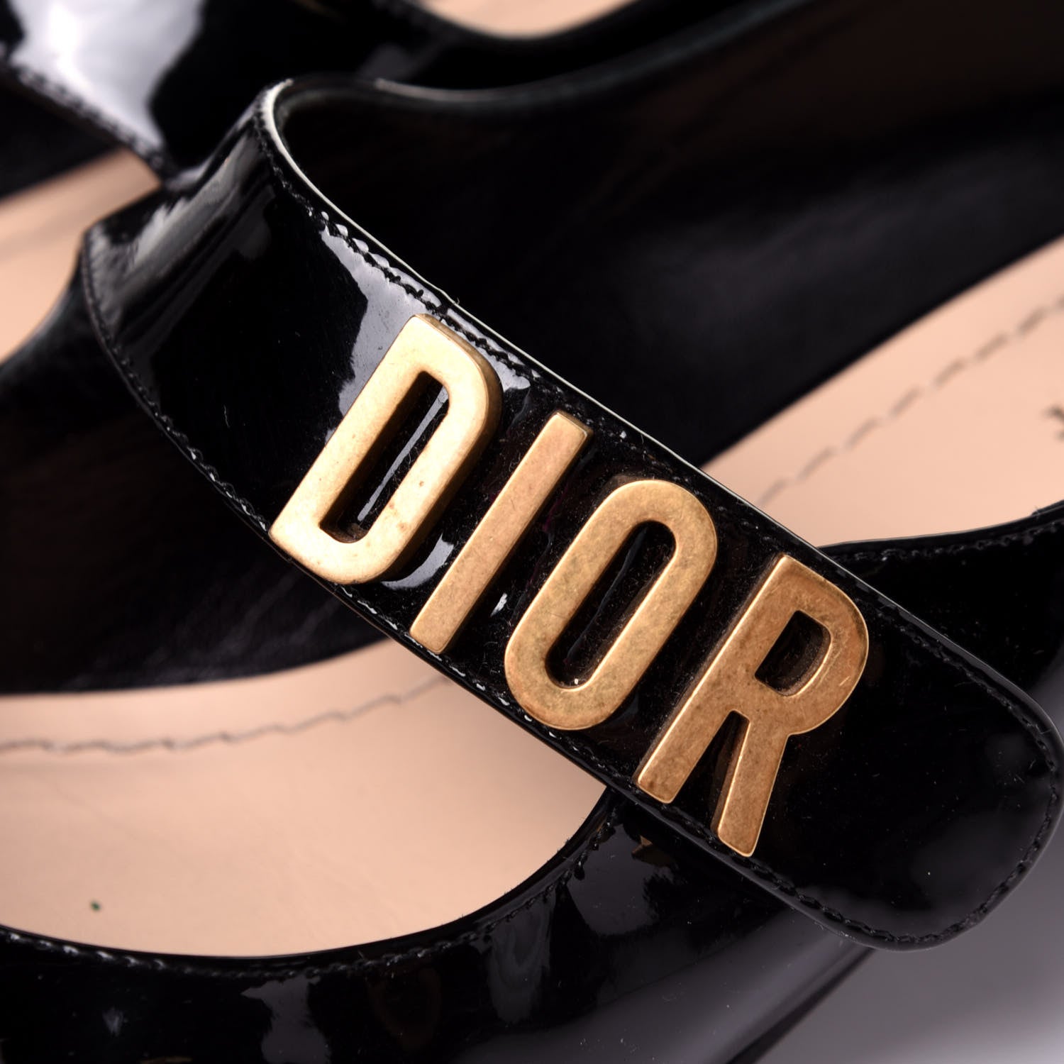 Christian Dior Patent Baby-D Ballet Pumps 38 Black 11 of 12