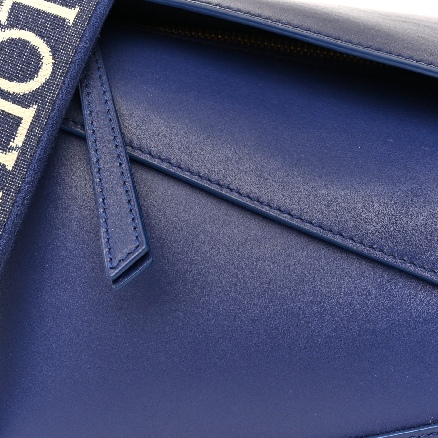 Satin Calfskin Monochrome Small Puzzle Edge Bag Navy