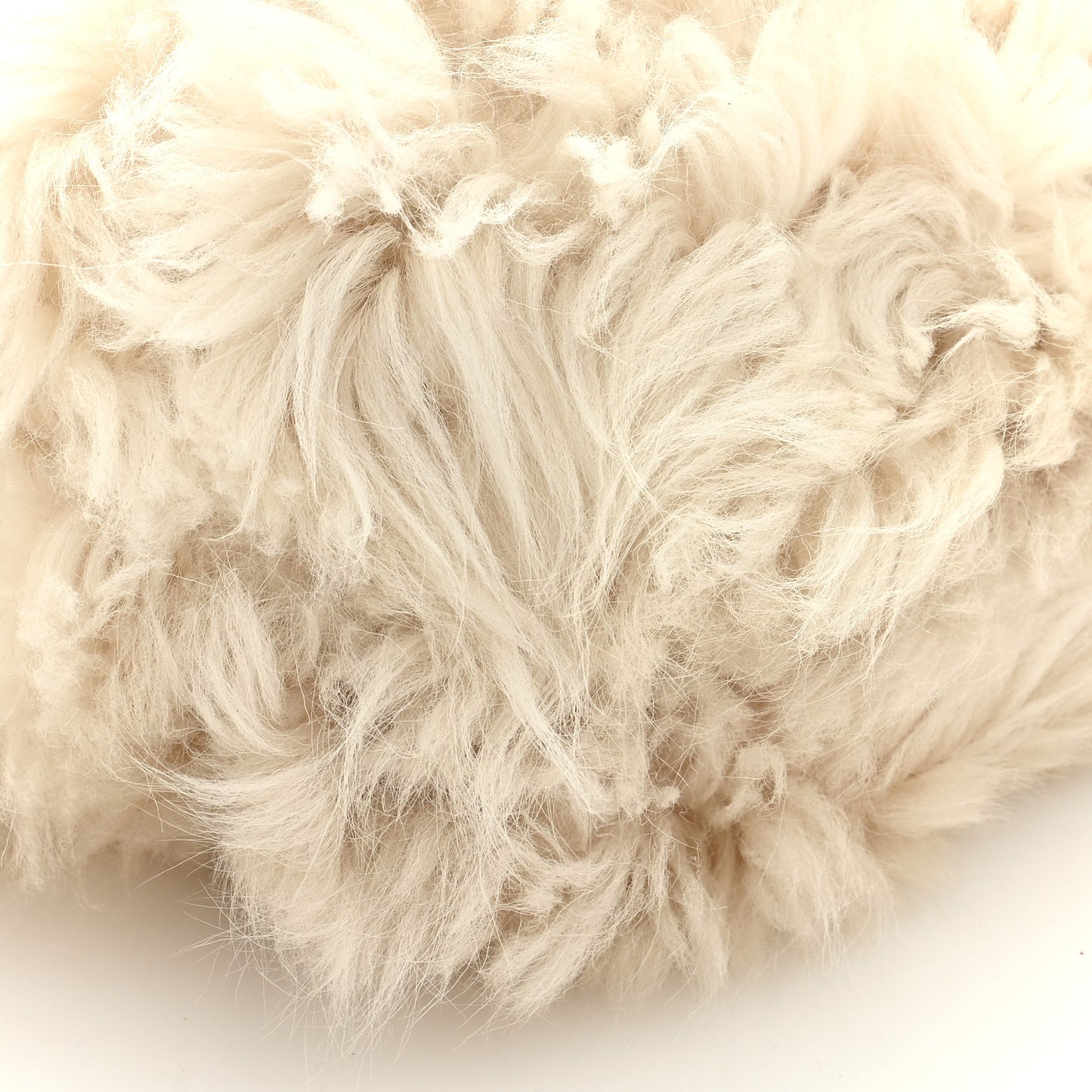 Shearling Lambskin The Pouch Chain White