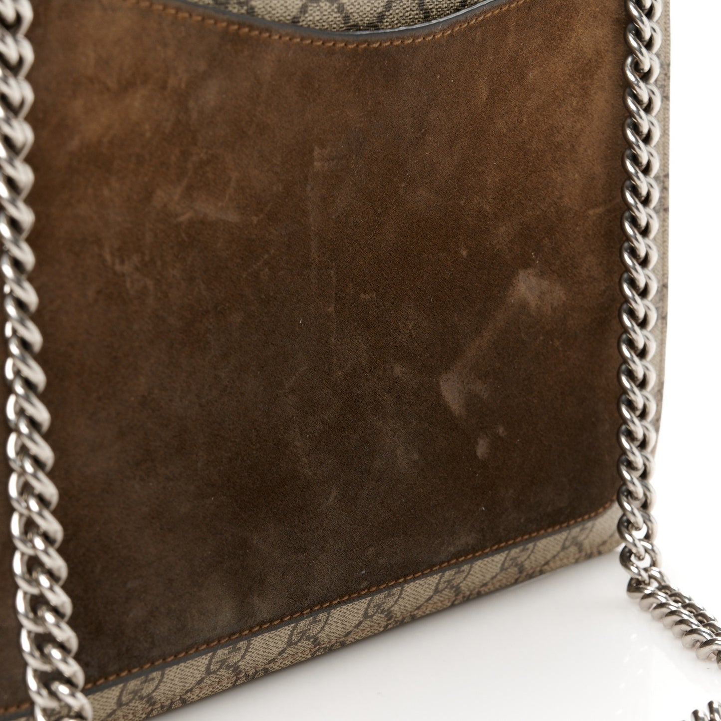 GG Supreme Monogram Medium Dionysus Shoulder Bag Taupe