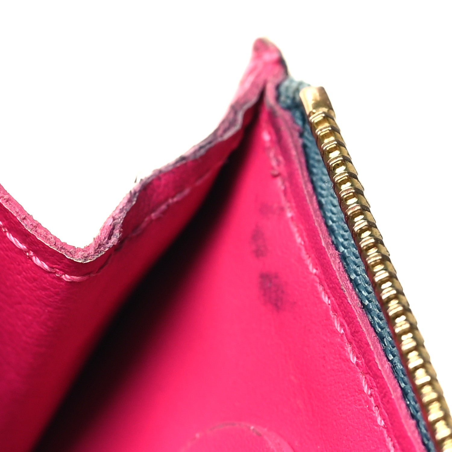 Louis Vuitton LOUIS VUITTON Metallic Vernis Degrade Key Pouch Blue Pink 7 of 8