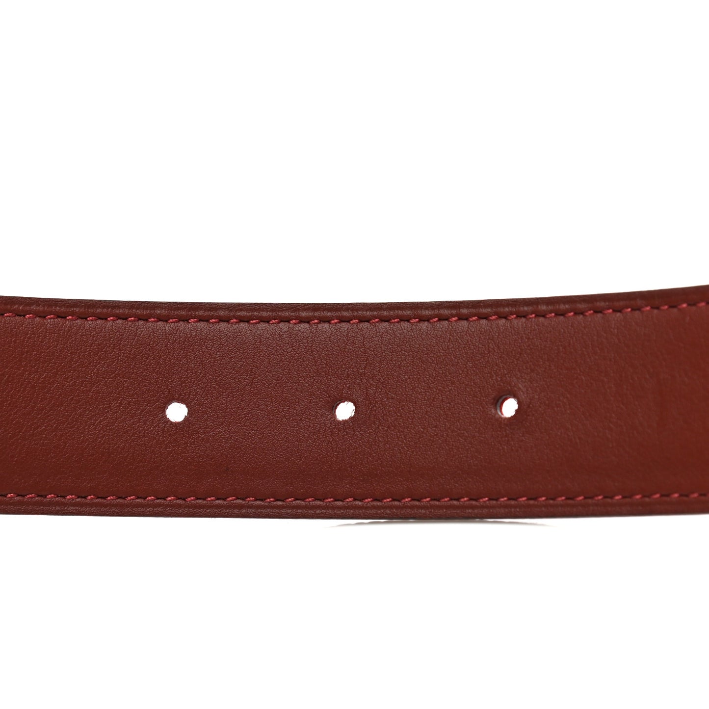 Epsom Swift 32mm Belt Strap 80 Rouge Casaque Rouge H