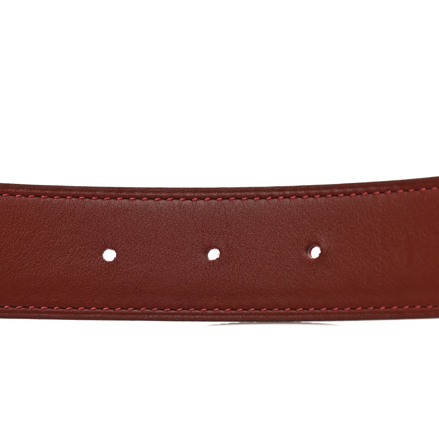 Hermes Epsom Swift 32mm Belt Strap 80 Rouge Casaque Rouge H 7 of 8