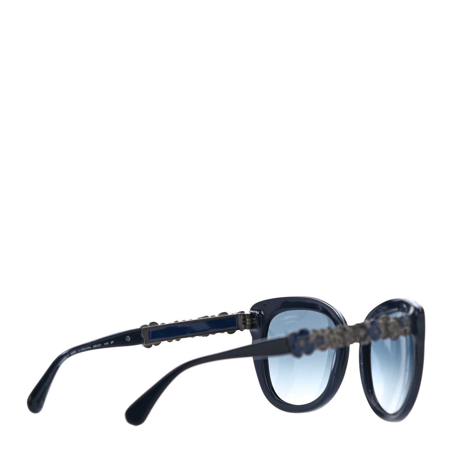 Chanel CC Butterfly Fall Sunglasses 5356 Dark Blue 3 of 6