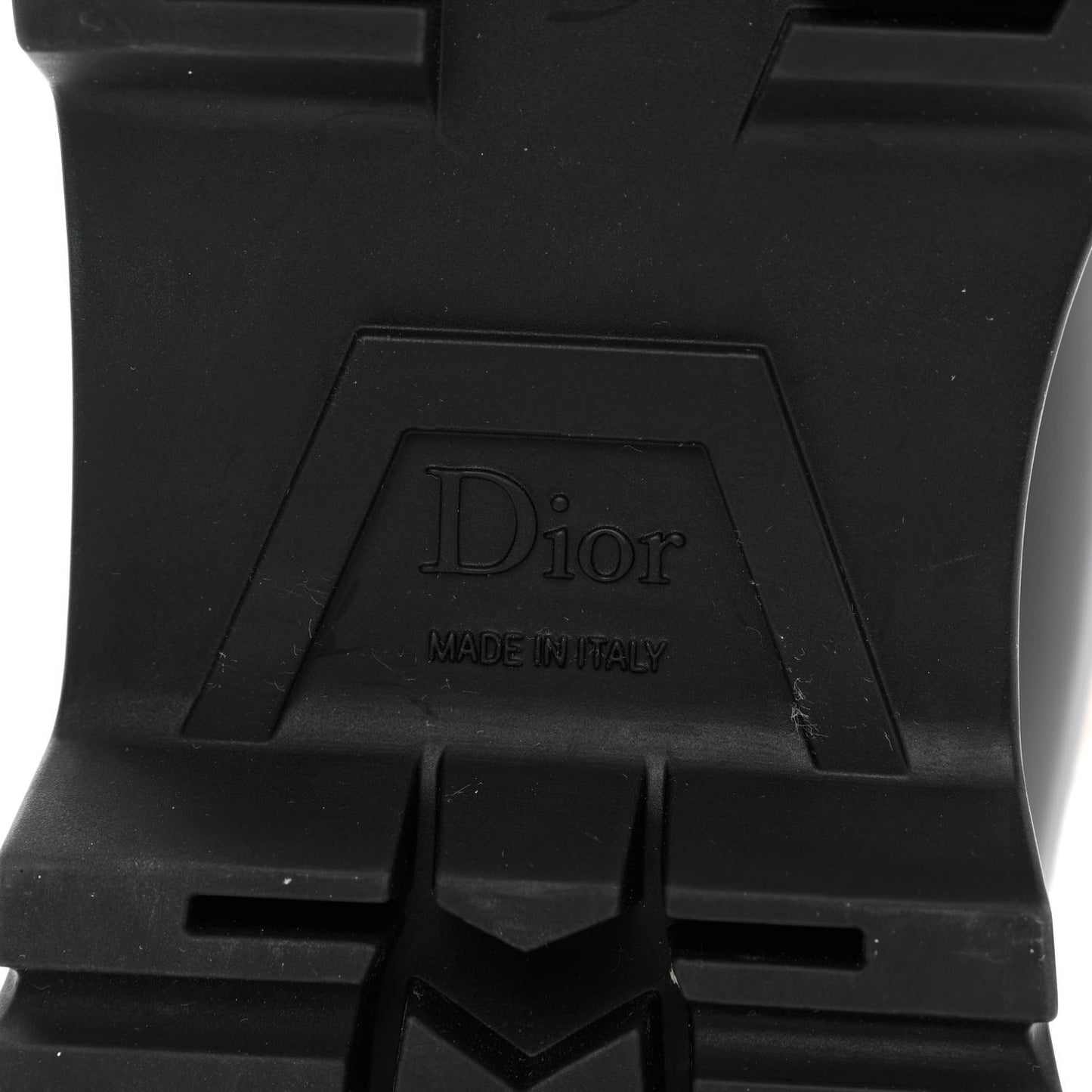 Brushed Calfskin Shearling Dior Code Lug Sole 15mm Loafers 36.5 Black Natural