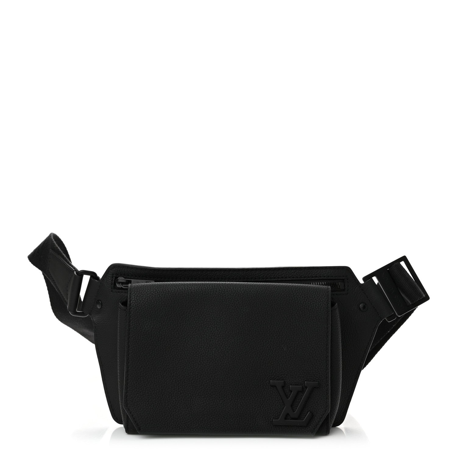 Louis Vuitton Grained Calfskin Aerogram Takeoff Sling Black 1 of 11