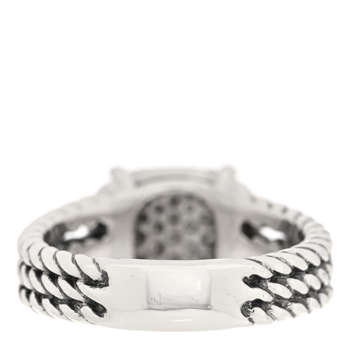 Sterling Silver Diamond 10mm Petite Wheaton Ring 51 5.75
