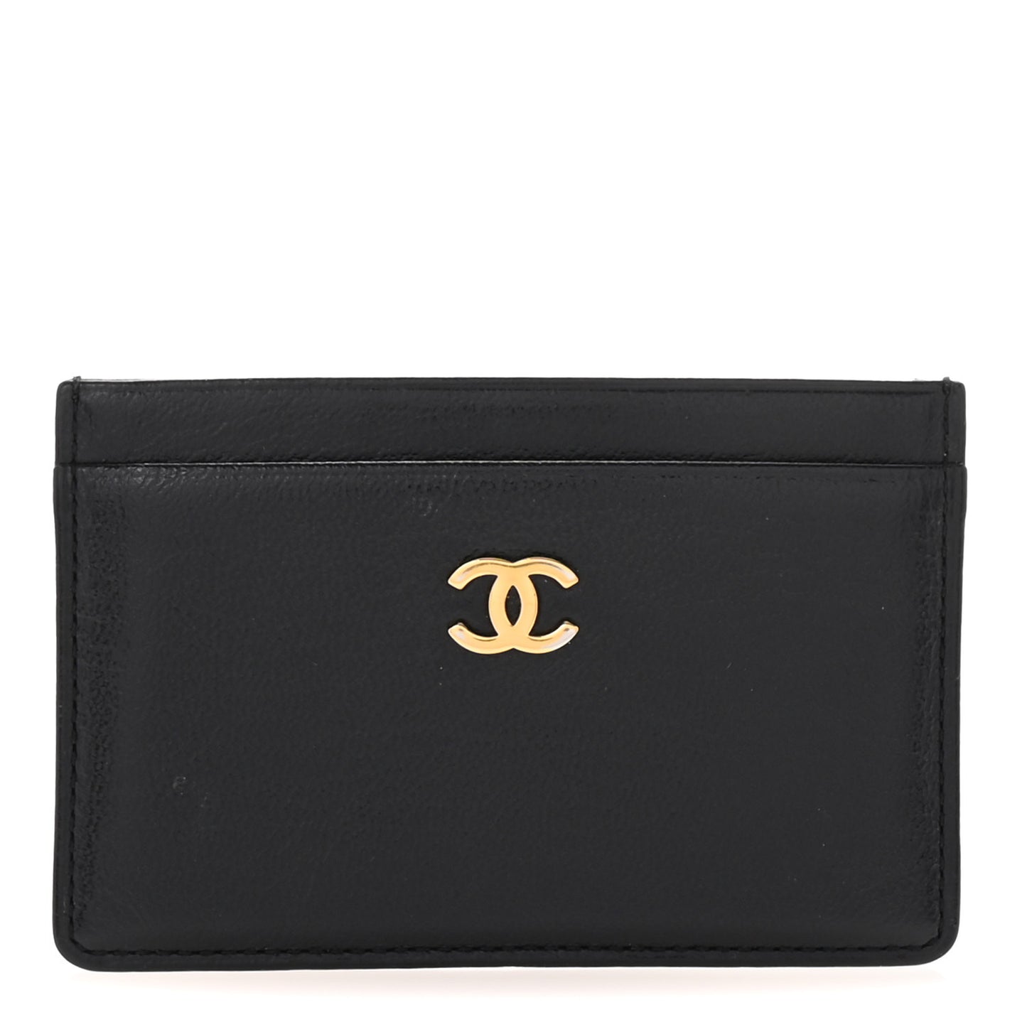 Goatskin CC Card Holder Black