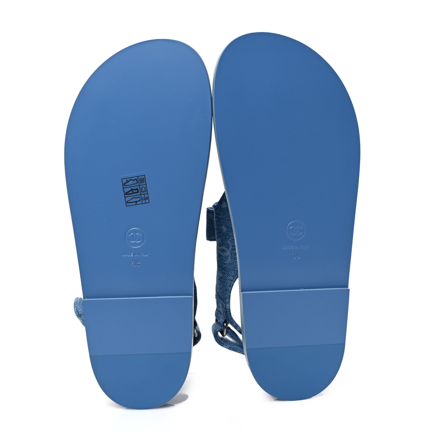 Denim CC Dad Sandals 39 Light Blue