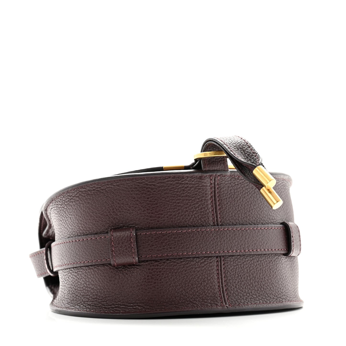Calfskin Mini Marcie Round Crossbody Bag Intense Violine