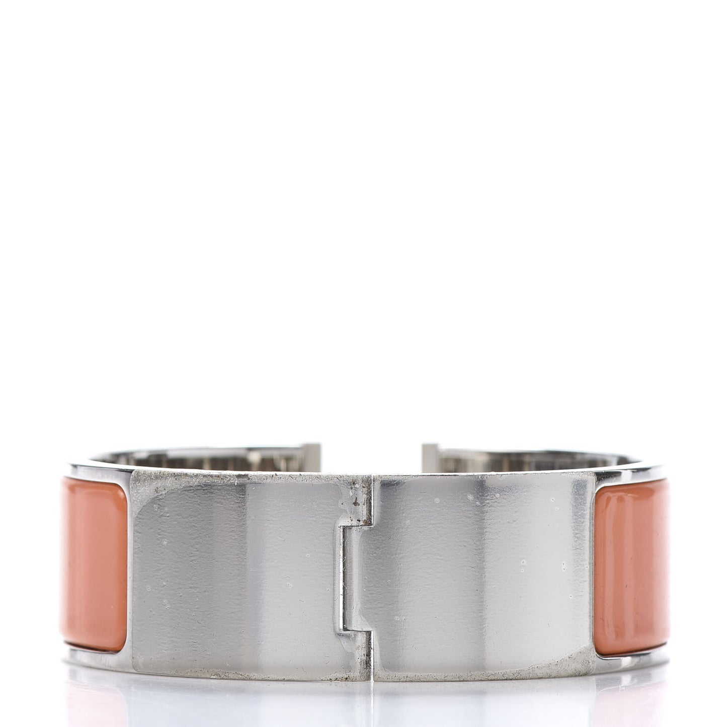 Enamel Wide Clic Clac H Bracelet PM Peach Melba