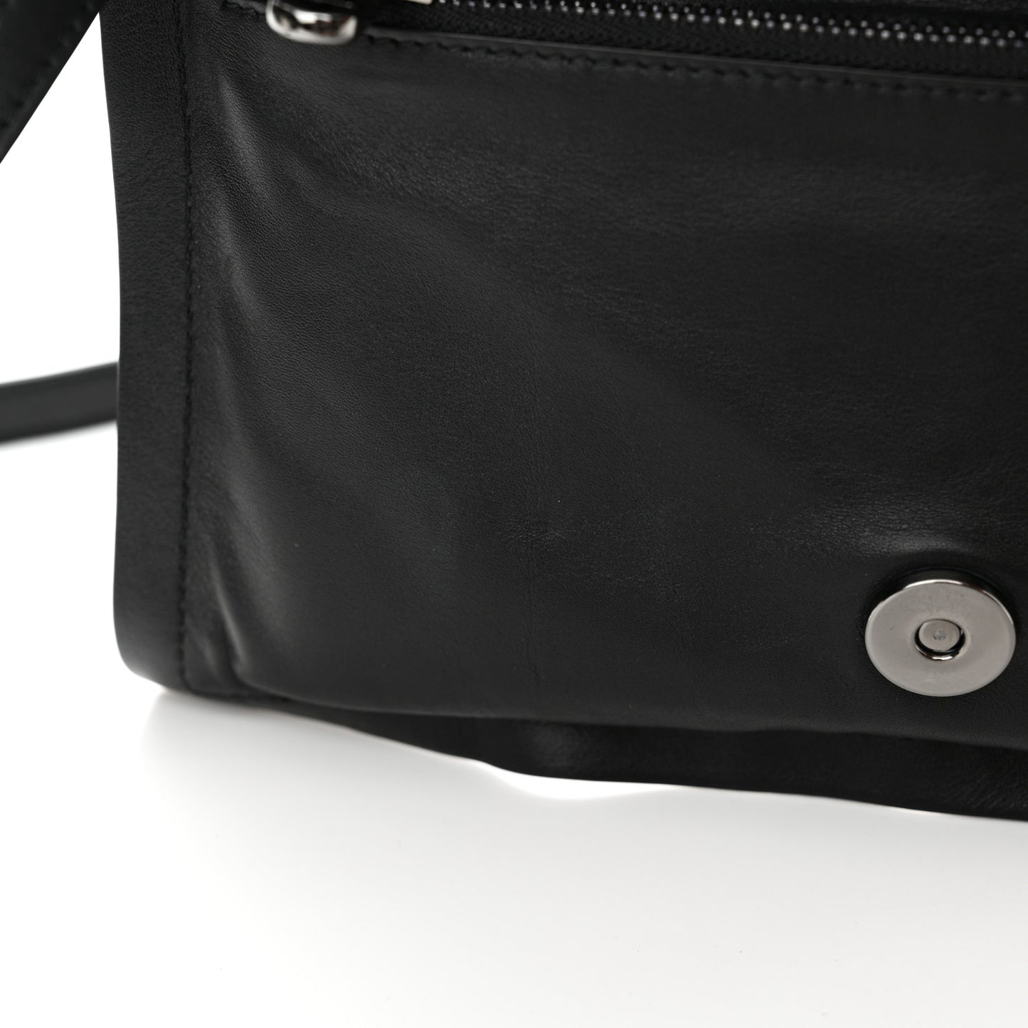 Calfskin Mini Viva Bow Shoulder Bag Black