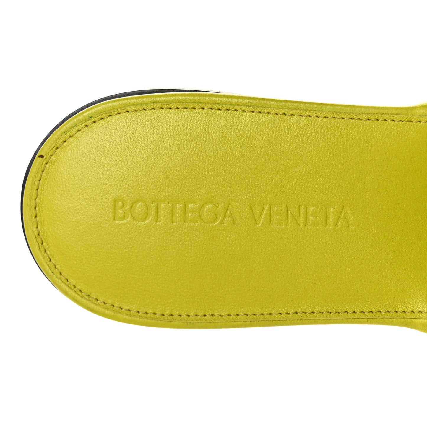 Nappa Maxi Intrecciato Lido Flat Sandals 37.5 Kiwi