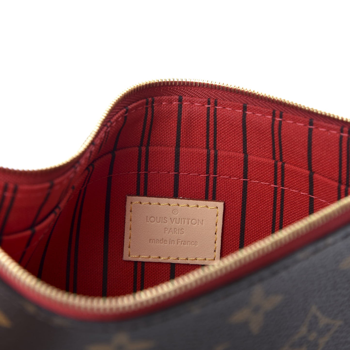 Monogram Neverfull MM GM Pochette Cherry