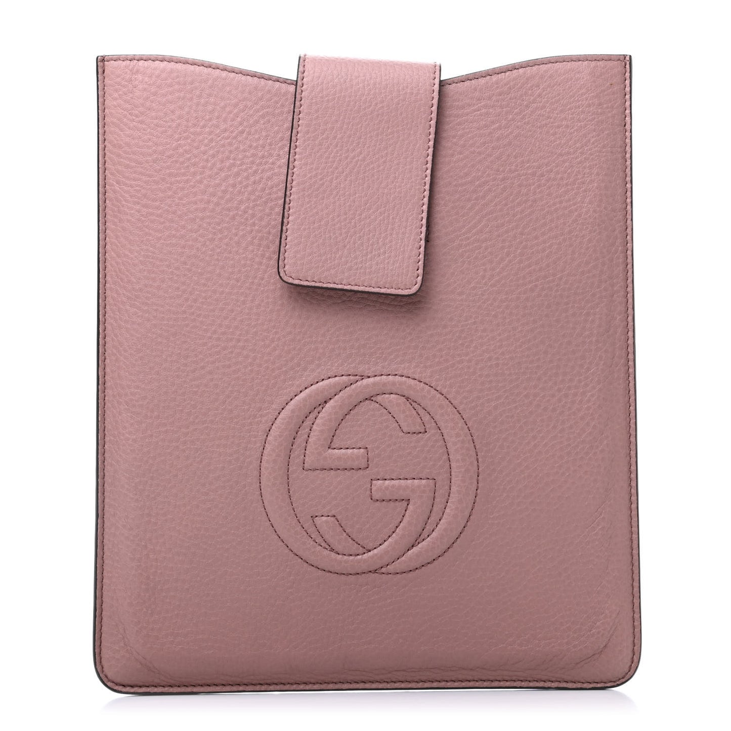 Pebbled Calfskin Soho iPad Case Pink