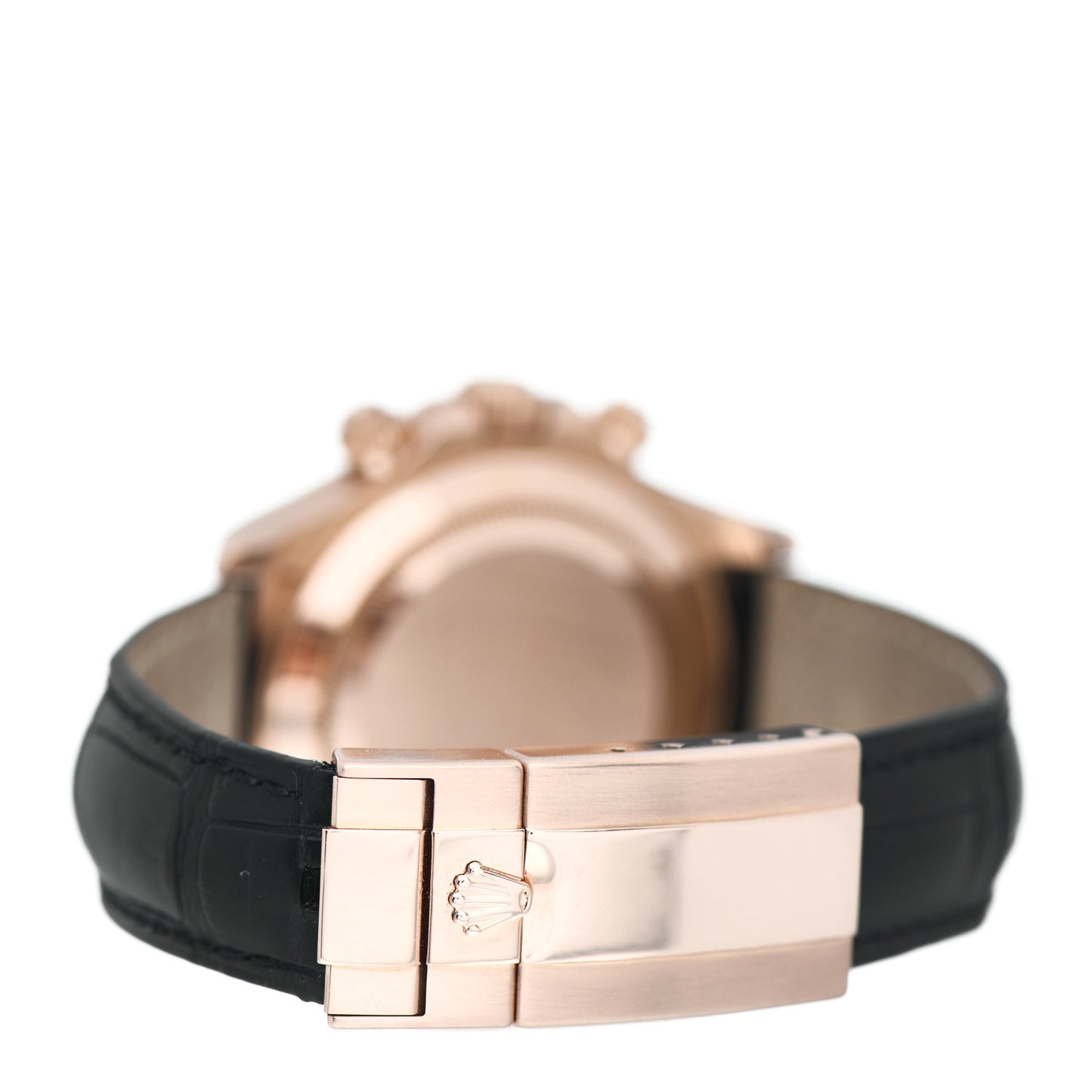 18K Everose Gold Alligator 40mm Daytona Oyster Perpetual Watch Chocolate 116515