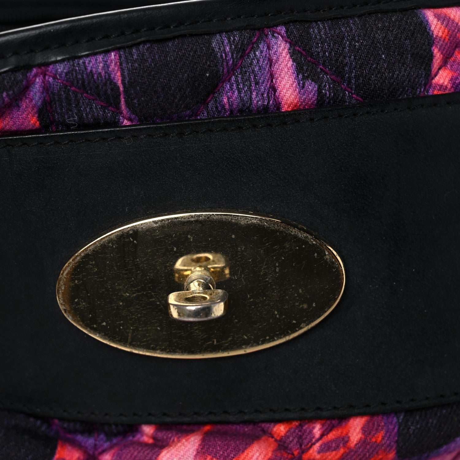 Mulberry Denim Alexa Quilted Loopy Leopard Print Purple Red 20 of 21