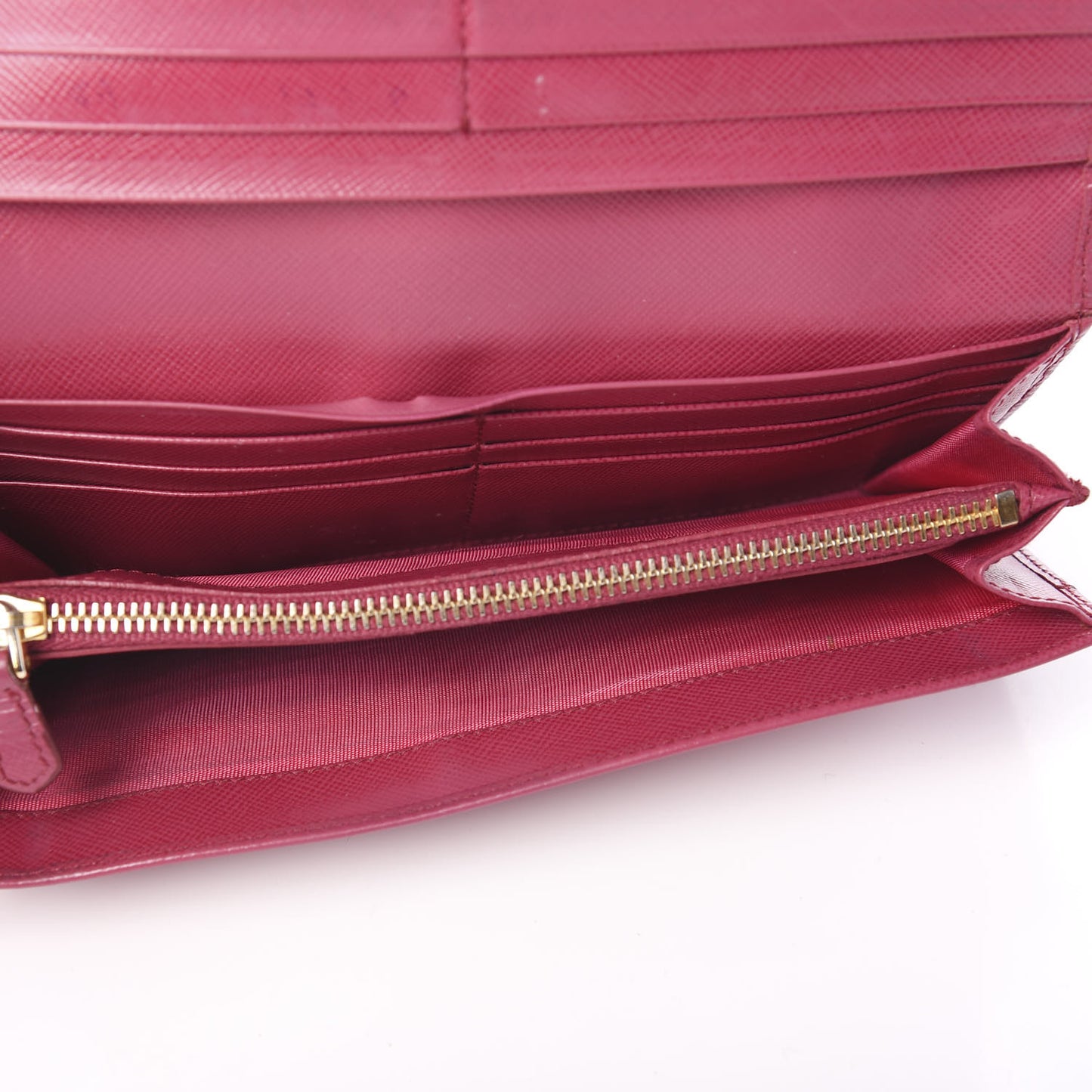 Saffiano Metal Continental Flap Wallet Peonia