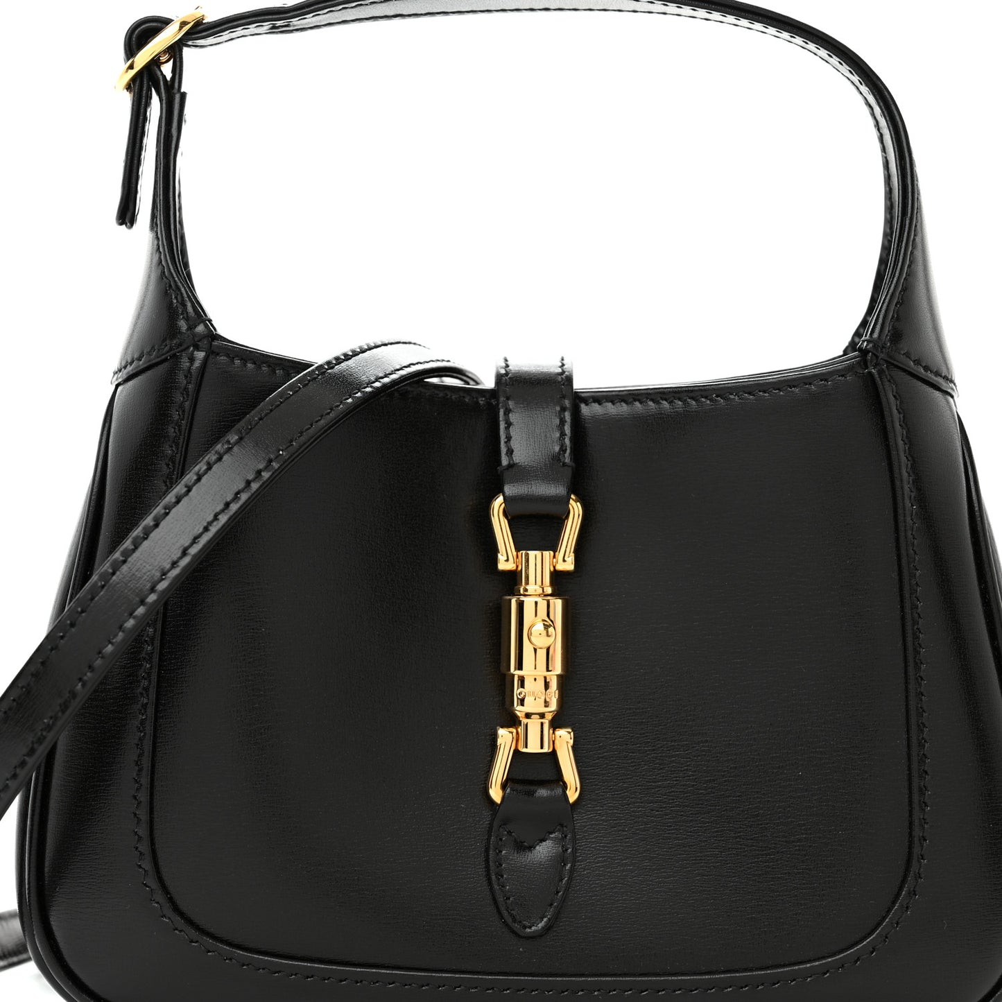 Boarded Dyana Lux Calfskin Mini Jackie 1961 Hobo Black